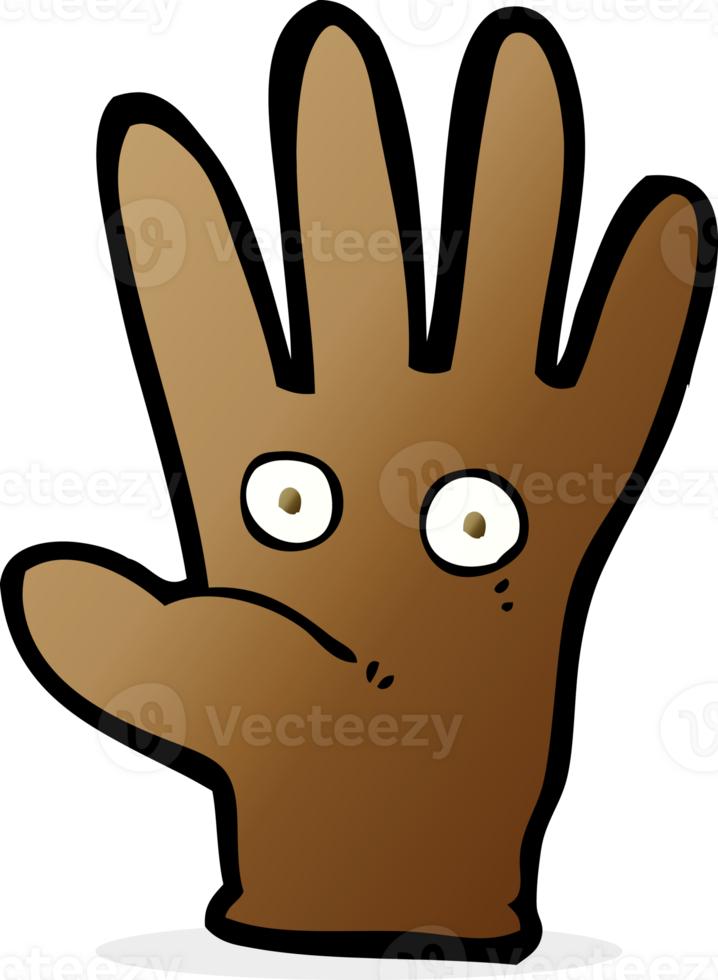 cartoon hand with eyes png