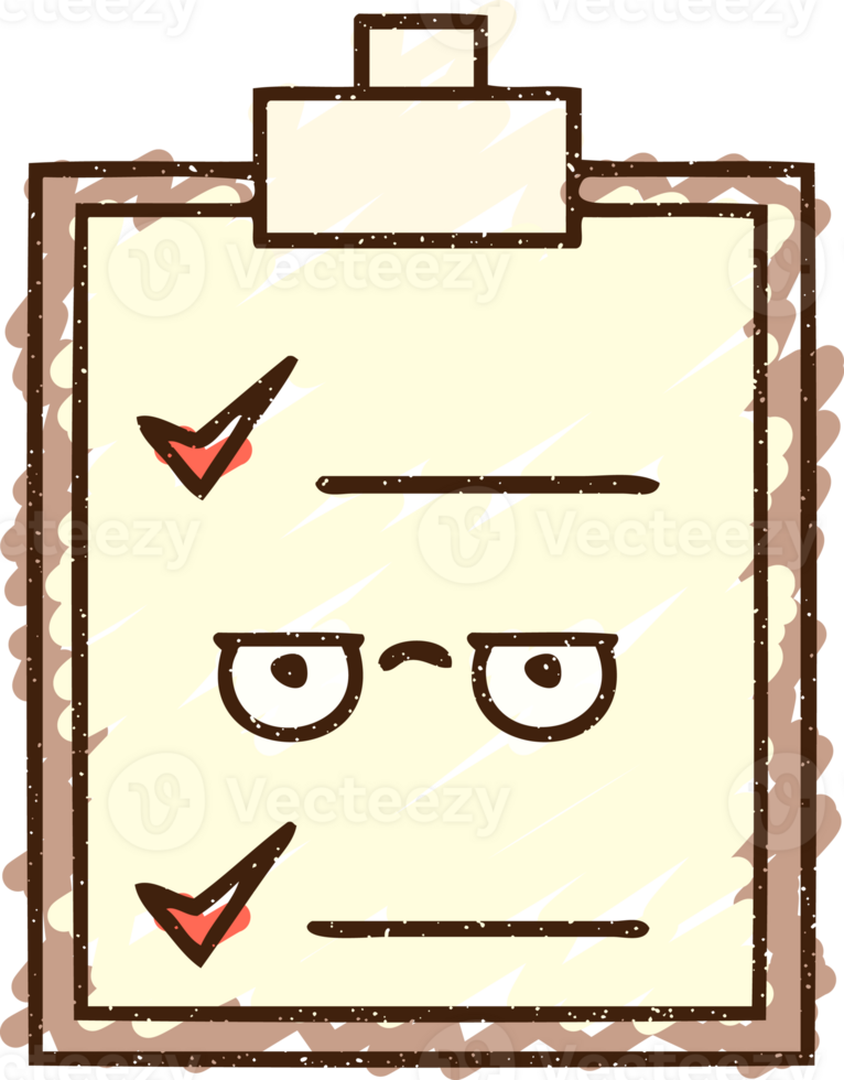 Office Checklist Chalk Drawing png