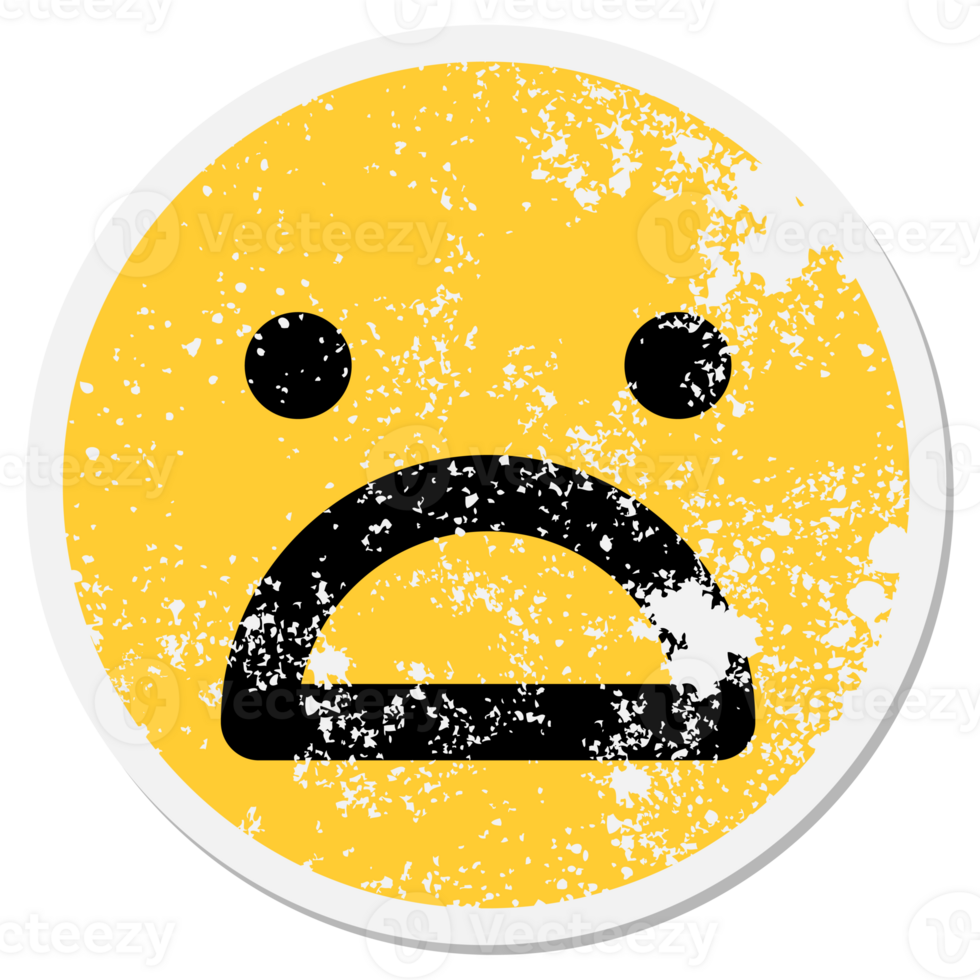 simple shocked face circle png