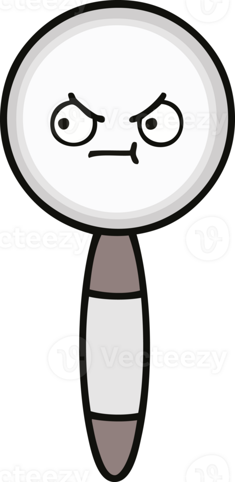 cute cartoon magnifying glass png