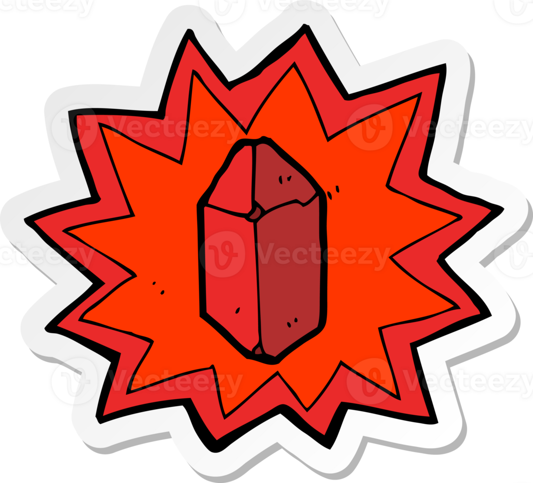sticker of a cartoon ruby png