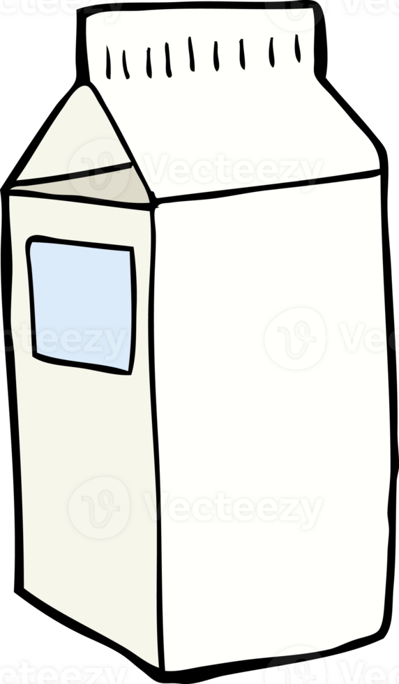 cartoon milk carton png