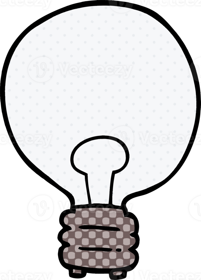 cartoon doodle light bulb png