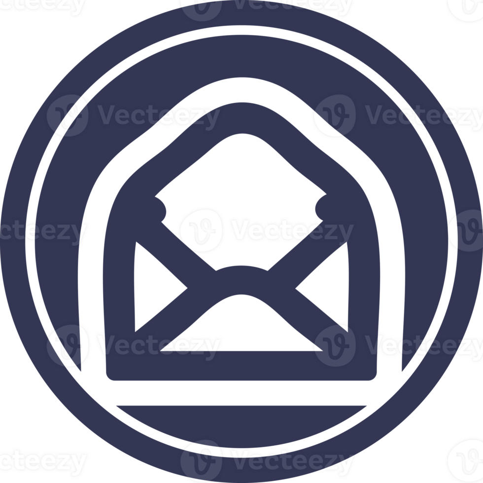 envelope letter circular icon png