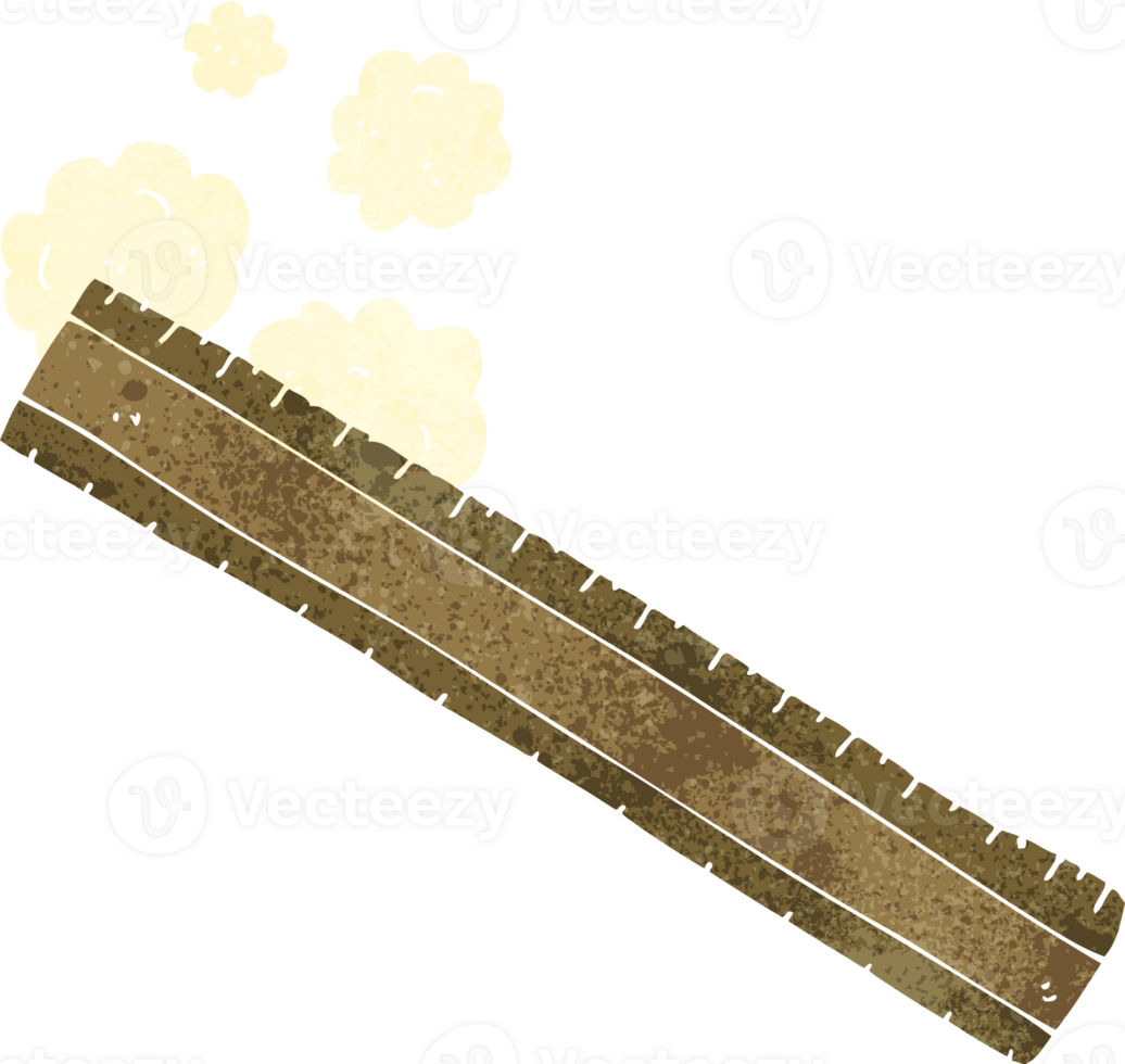 cartoon wooden ruler png