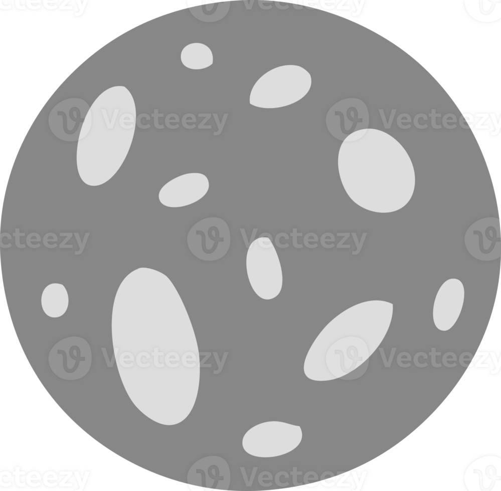 hand drawn cartoon doodle of a full moon png