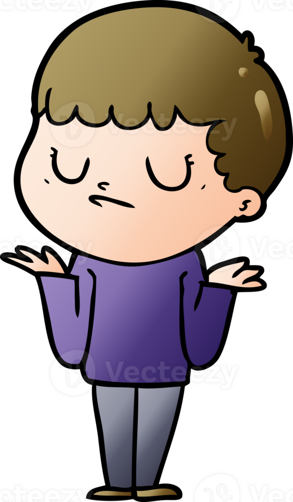 cartoon grumpy boy png