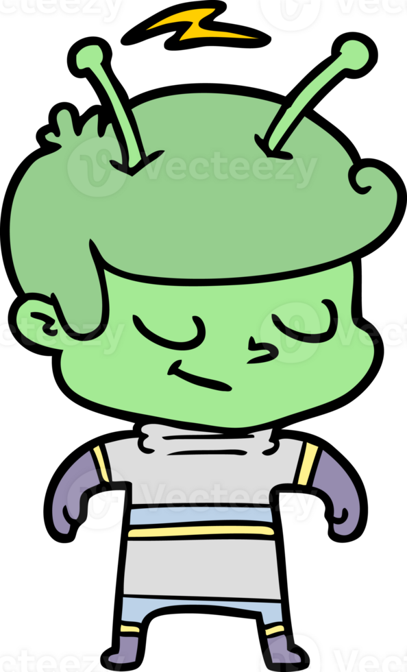 friendly cartoon spaceman png
