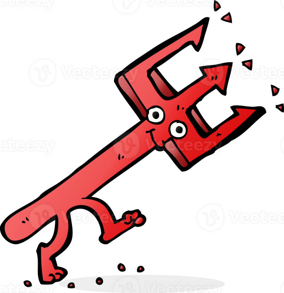 cartoon devil fork png