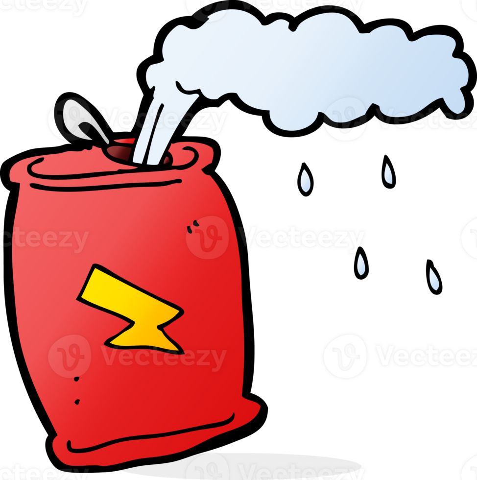 cartoon fizzing soda can png