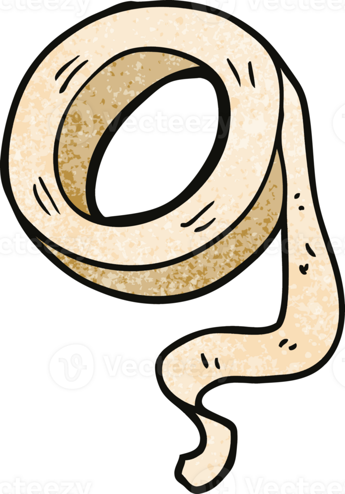 cartoon doodle sticky tape png