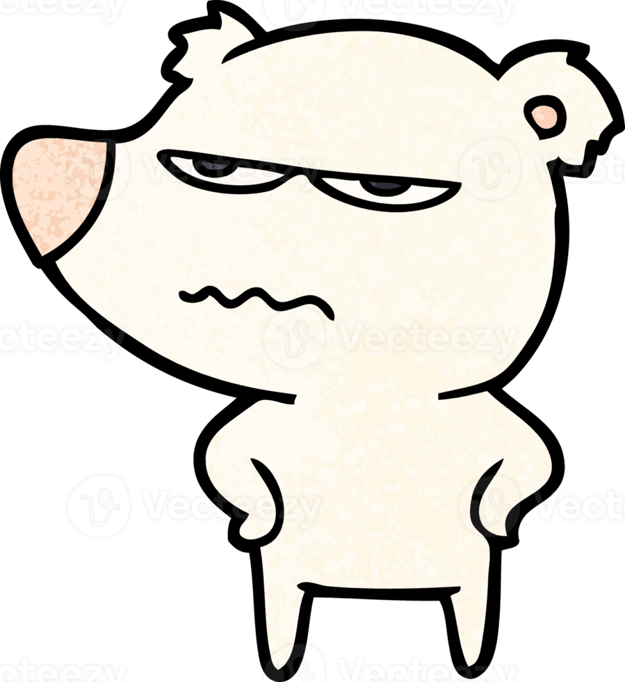 angry bear polar cartoon png