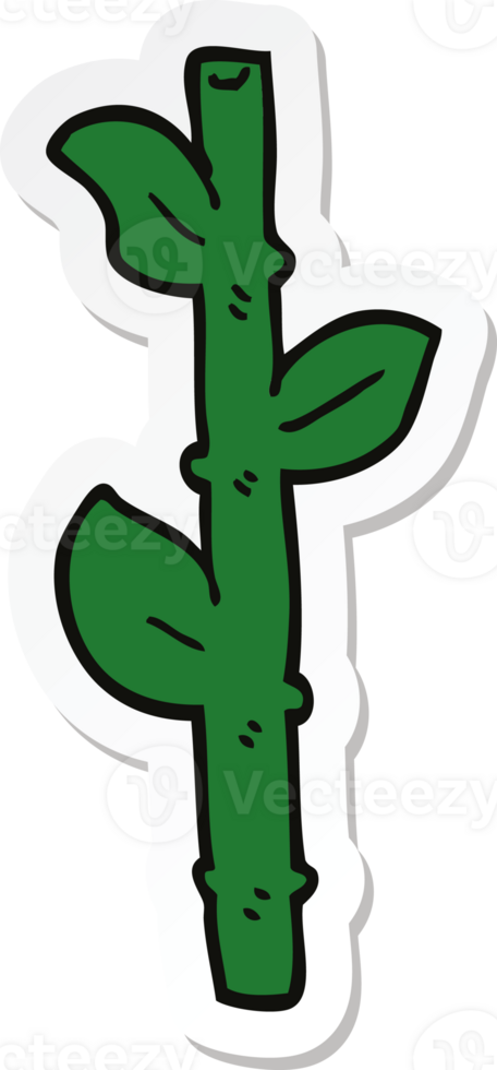 sticker of a cartoon bamboo png