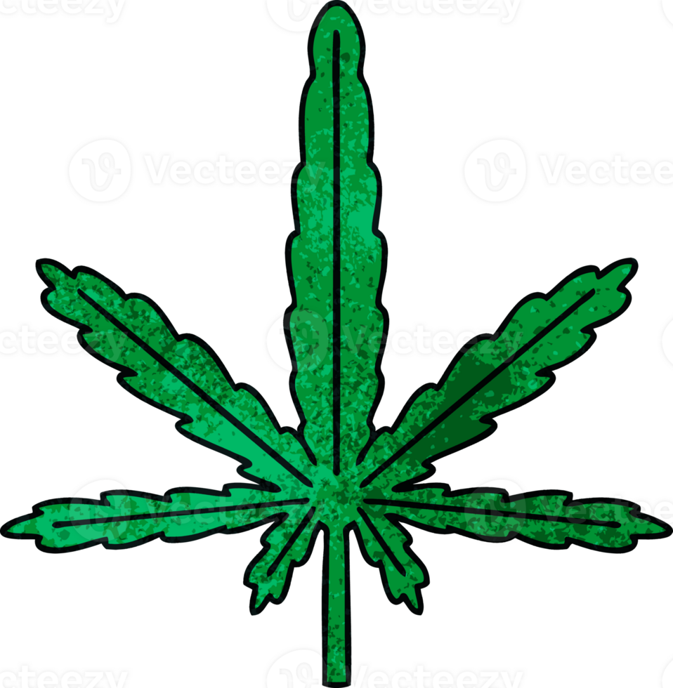 hand drawn quirky cartoon marijuana png