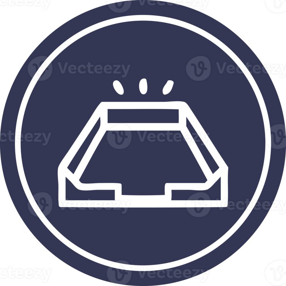 empty in tray circular icon symbol png