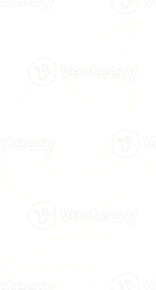 Christmas Cat Chalk Drawing png