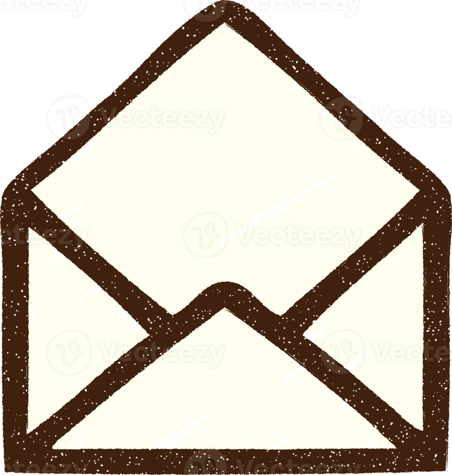 Empty Envelope Chalk Drawing png