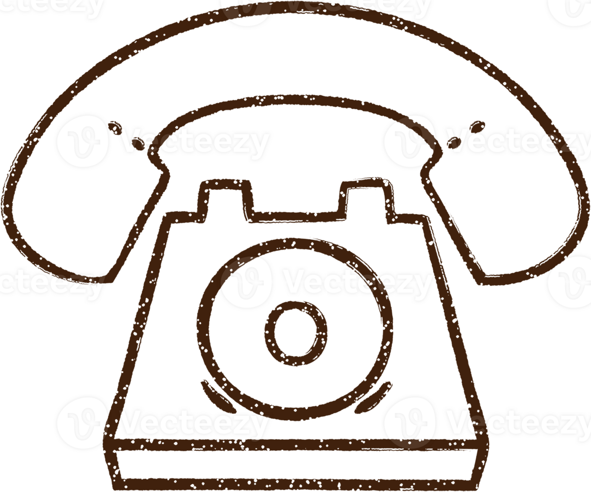 Telephone Charcoal Drawing png