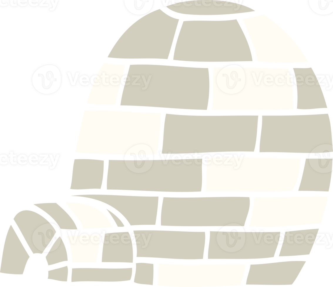 cartoon doodle igloo png