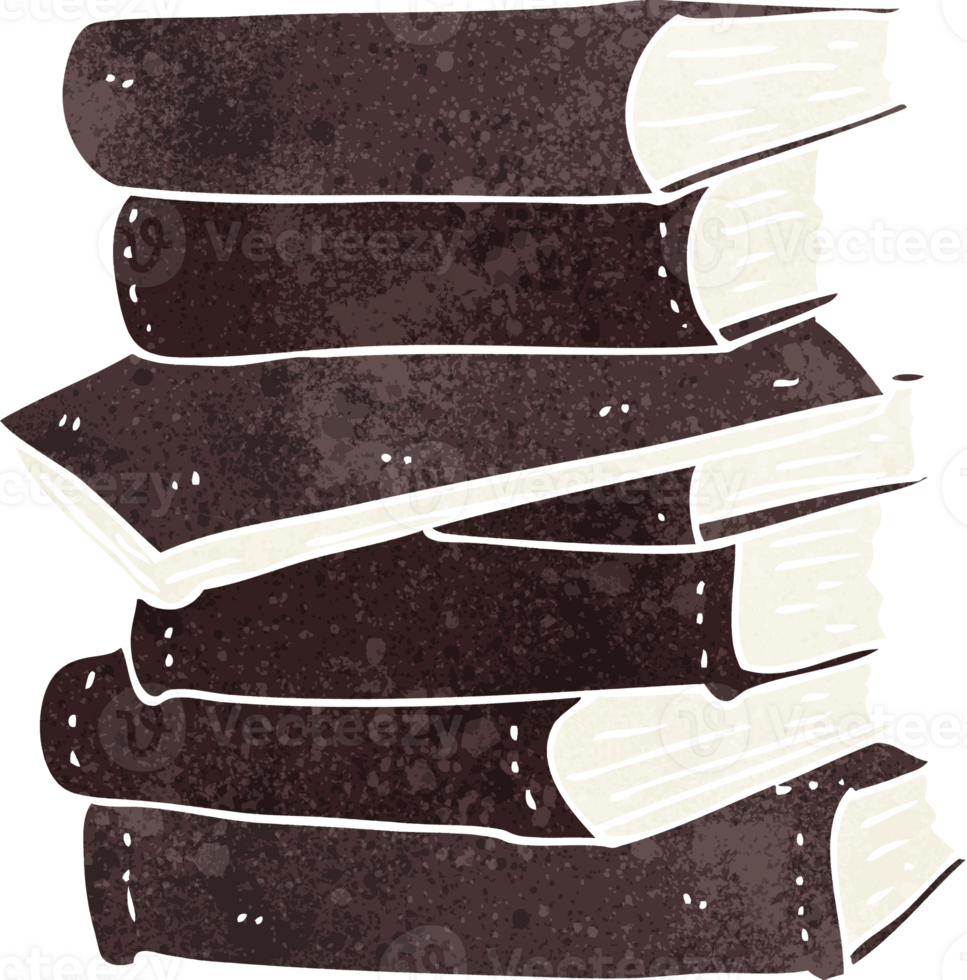 cartoon pile of books png