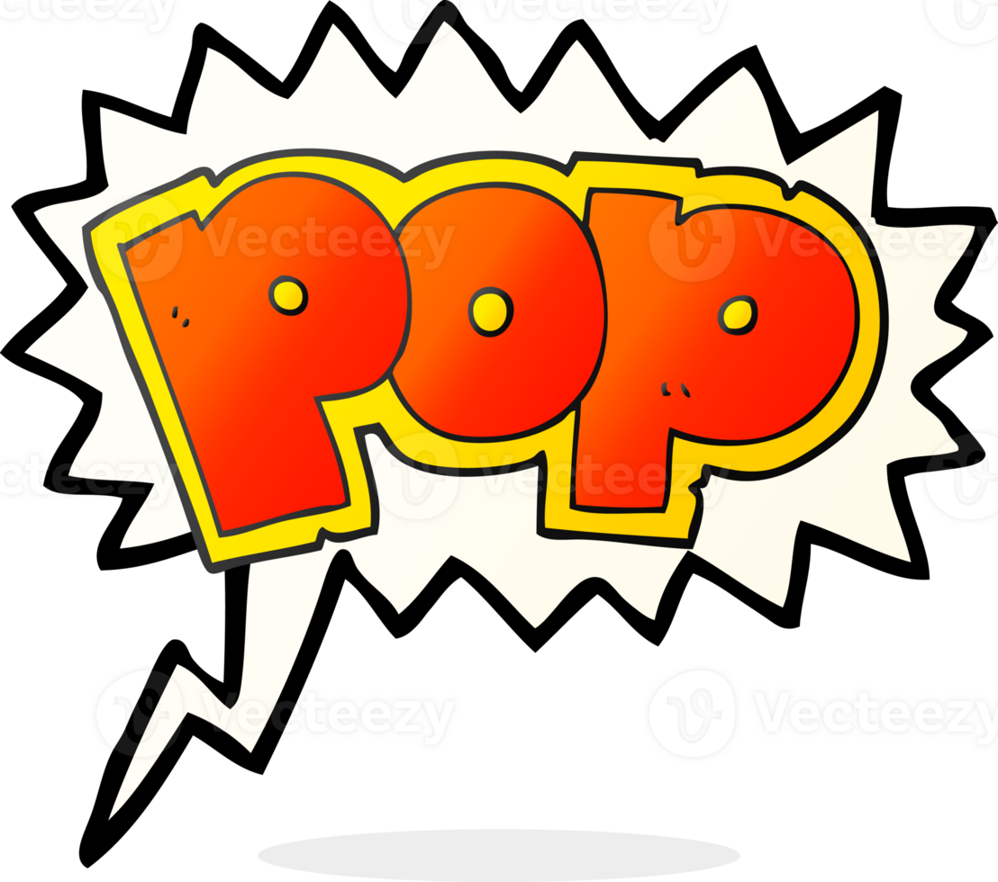 hand drawn speech bubble cartoon POP symbol png