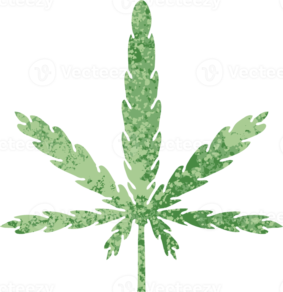 retro illustratie stijl eigenzinnig tekenfilm marihuana png