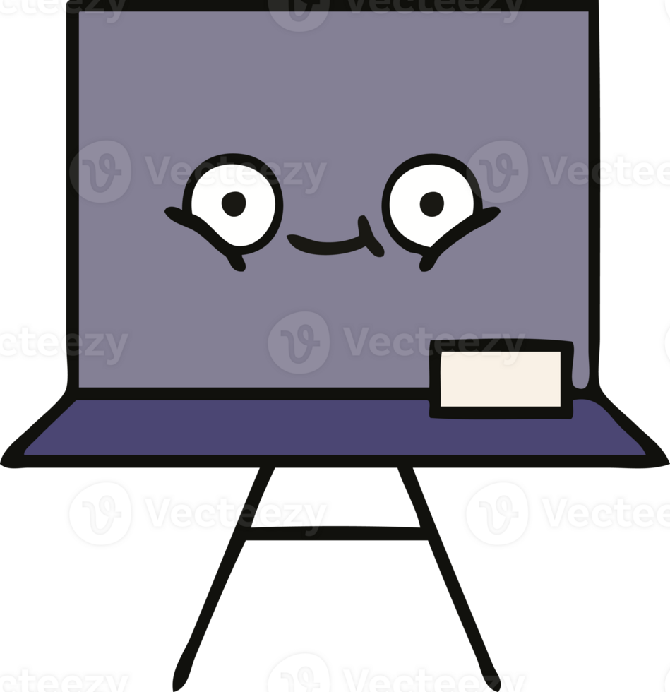 cute cartoon of a chalkboard png