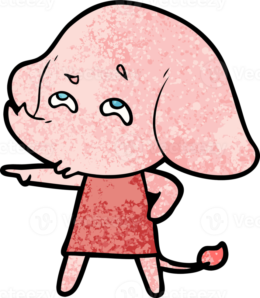 cartoon elephant remembering png
