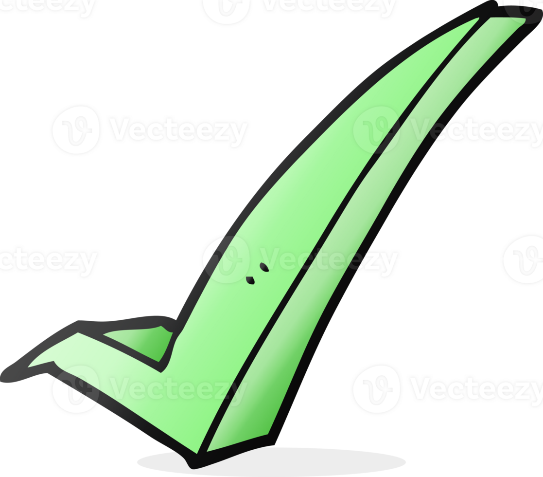 hand drawn cartoon tick symbol png