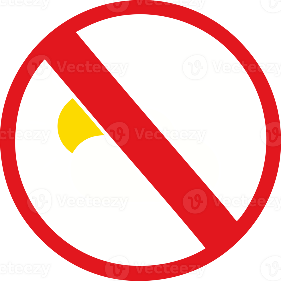 flat color retro cartoon of a no sunny spells allowed sign png