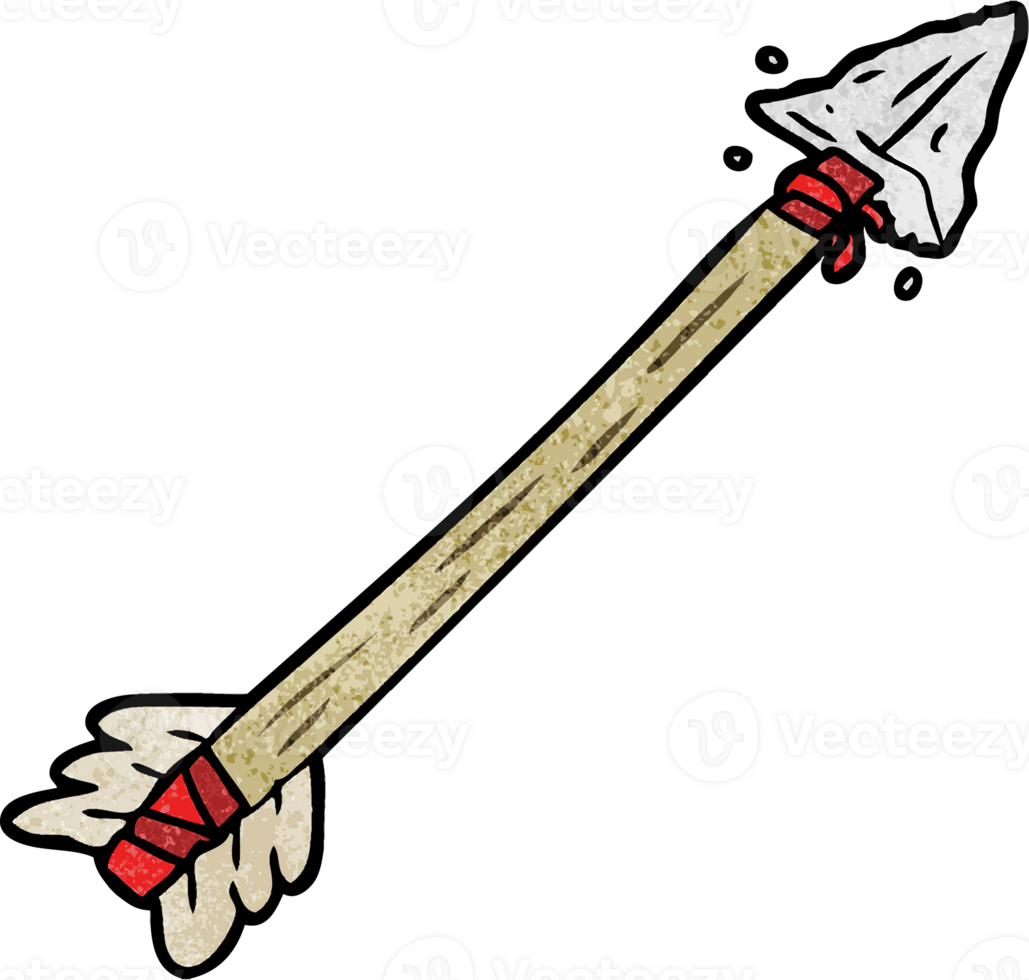 cartoon primitive arrow png
