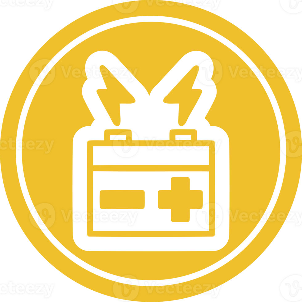 battery circular icon symbol png