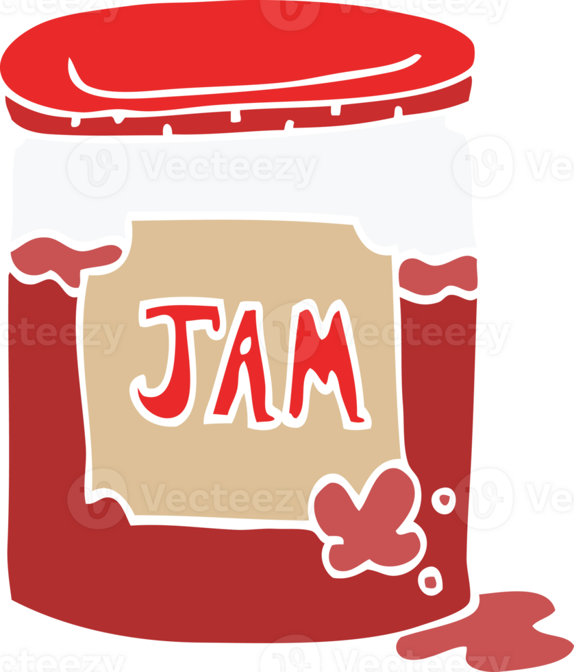 cartoon doodle jam pot png
