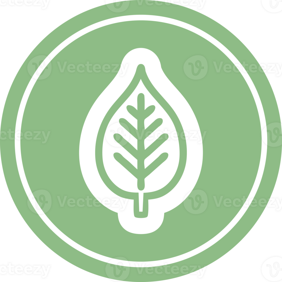 natural leaf circular icon symbol png