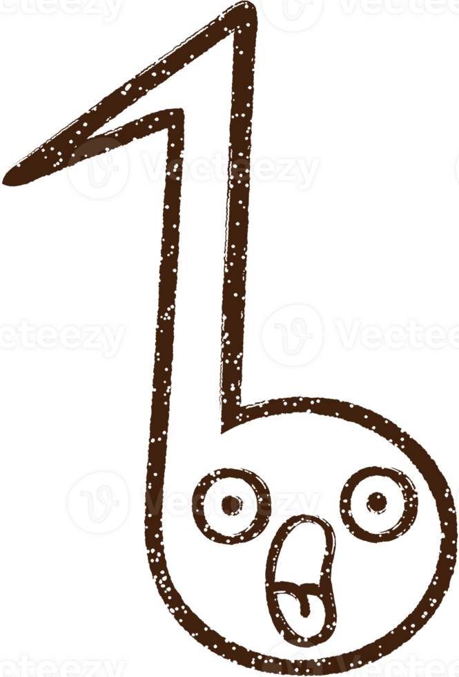 Musical Note Charcoal Drawing png