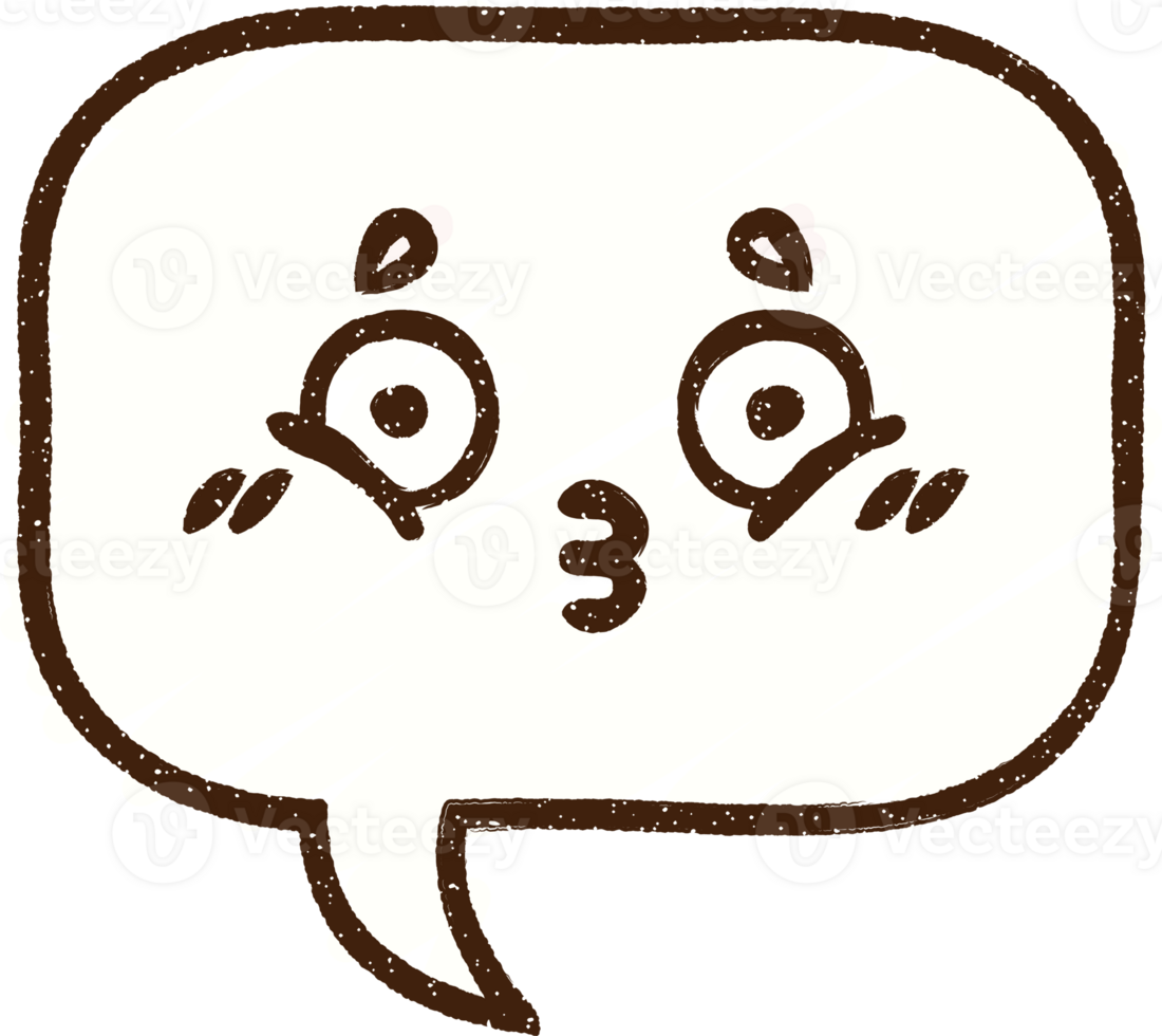 Speech Bubble Chalk Drawing png