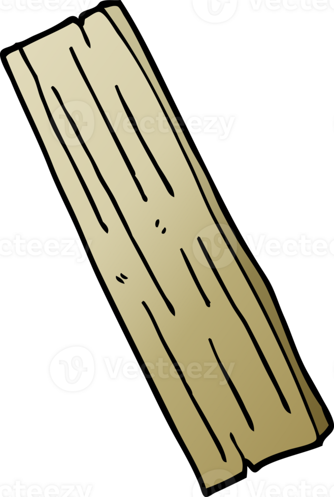 cartoon doodle plank of wood png