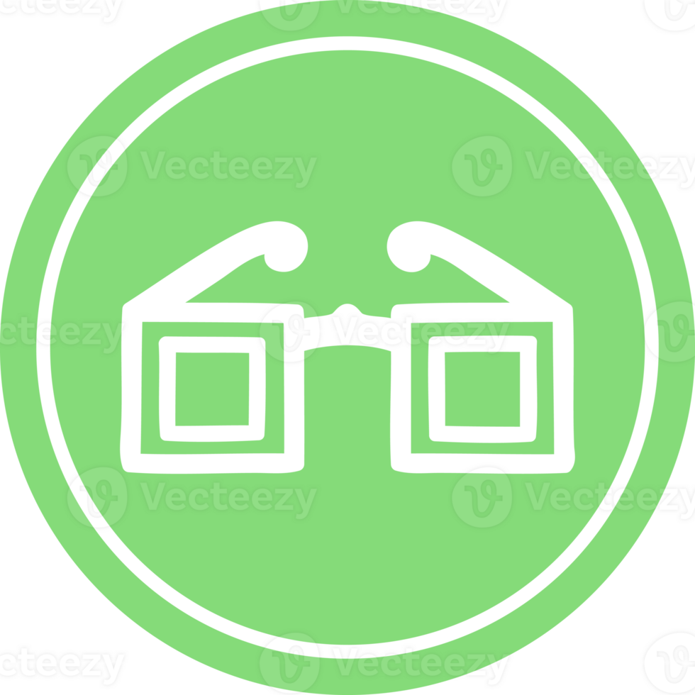 square glasses circular icon symbol png