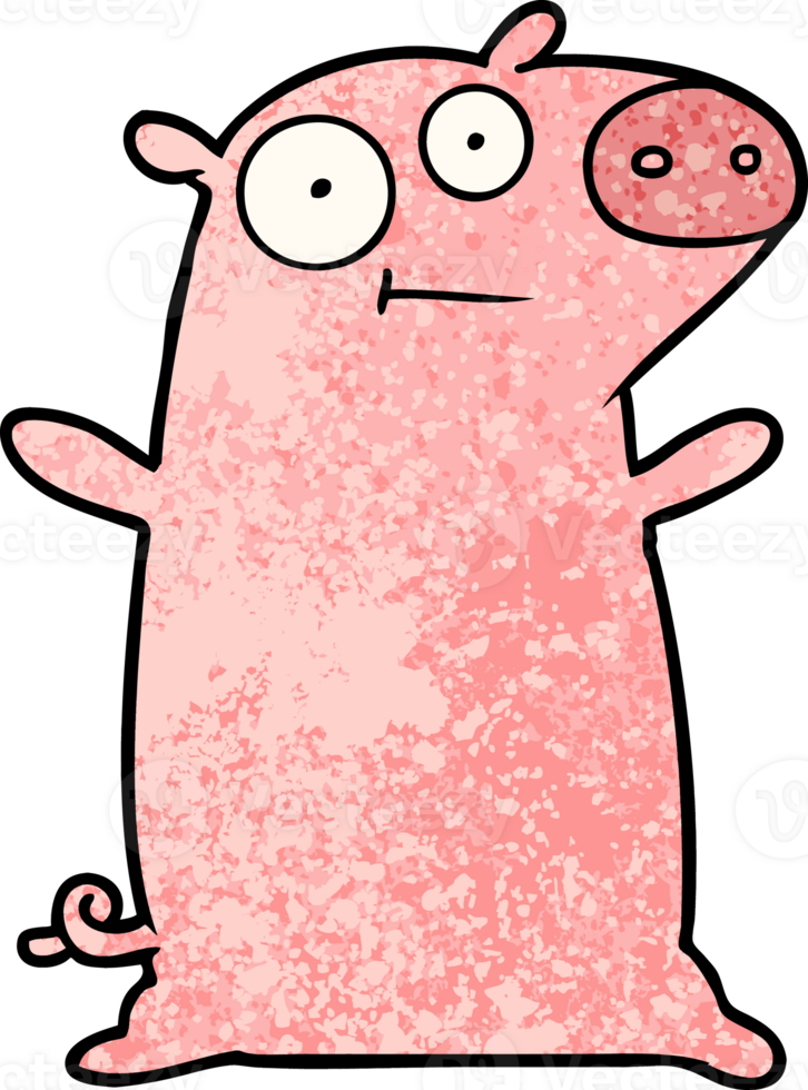 happy cartoon pig png