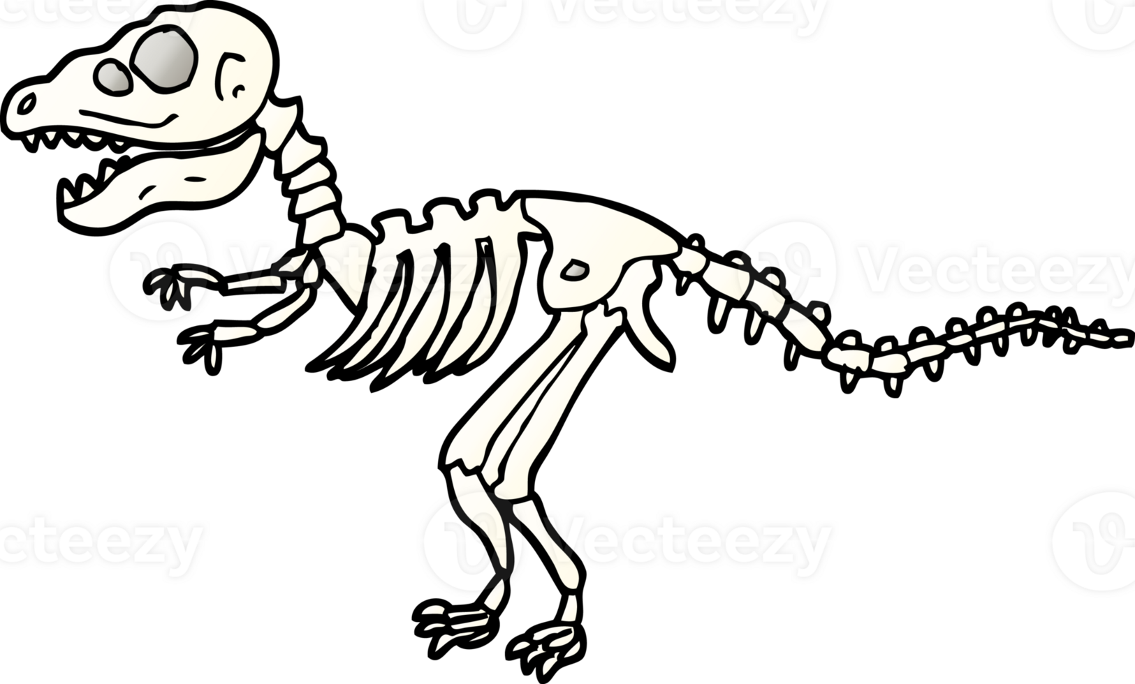png gradient illustration cartoon dinosaur bones