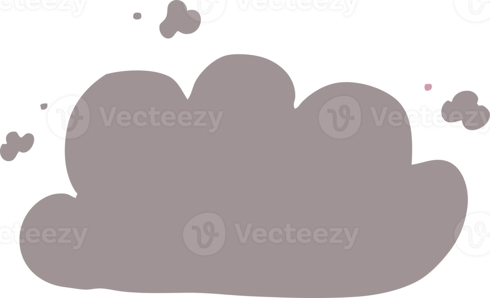 cartoon doodle storm cloud png