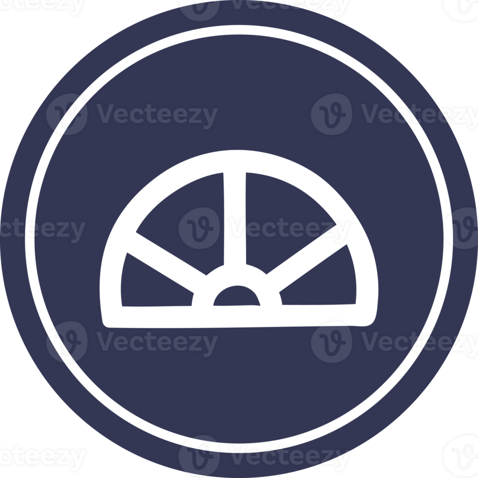 protractor math equipment circular icon png