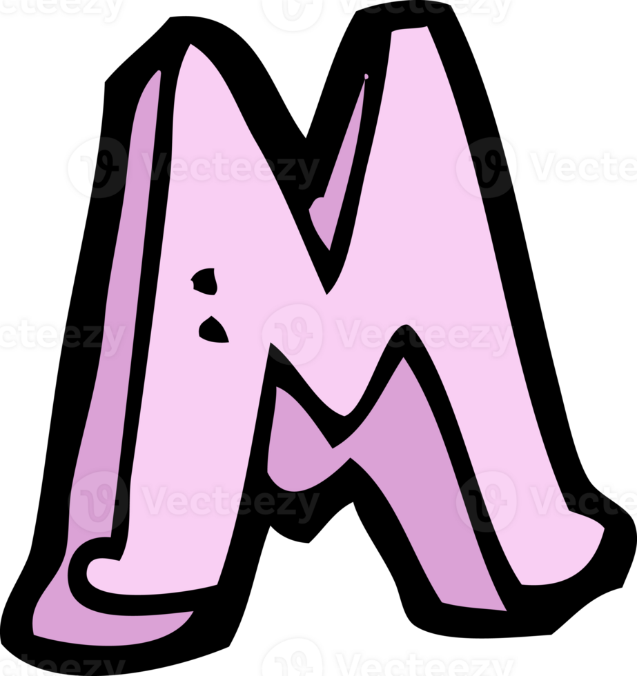 cartoon letter M png