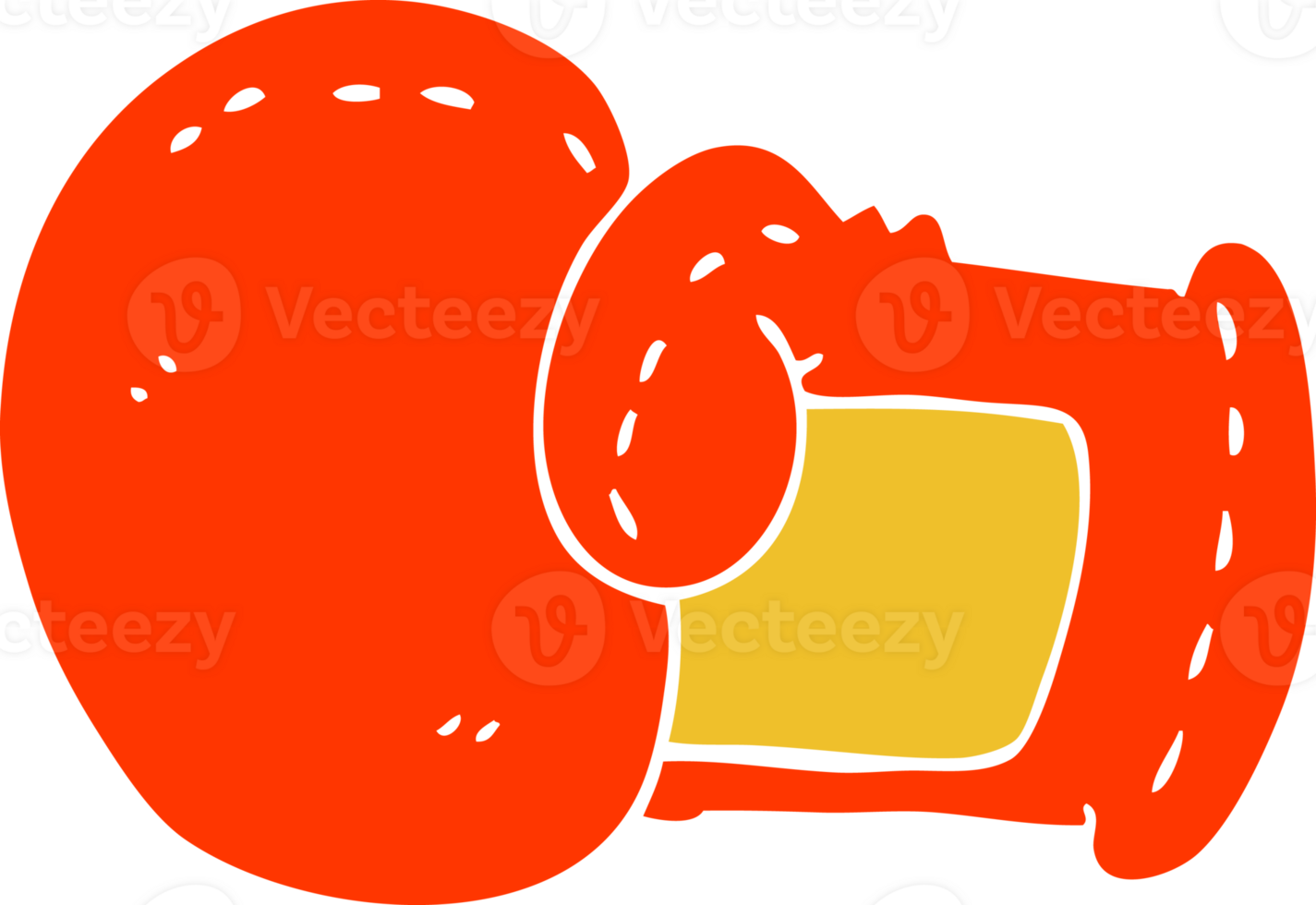 cartoon doodle boxing glove png