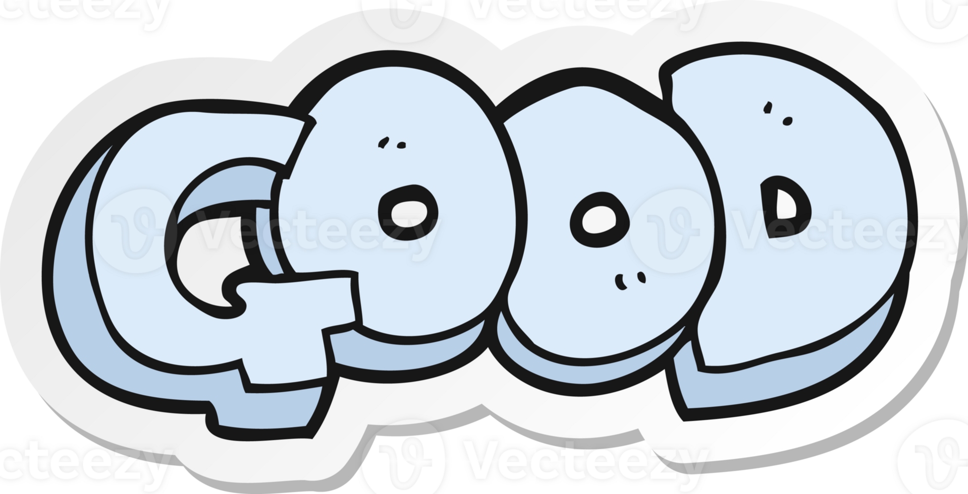 sticker of a cartoon Good symbol png