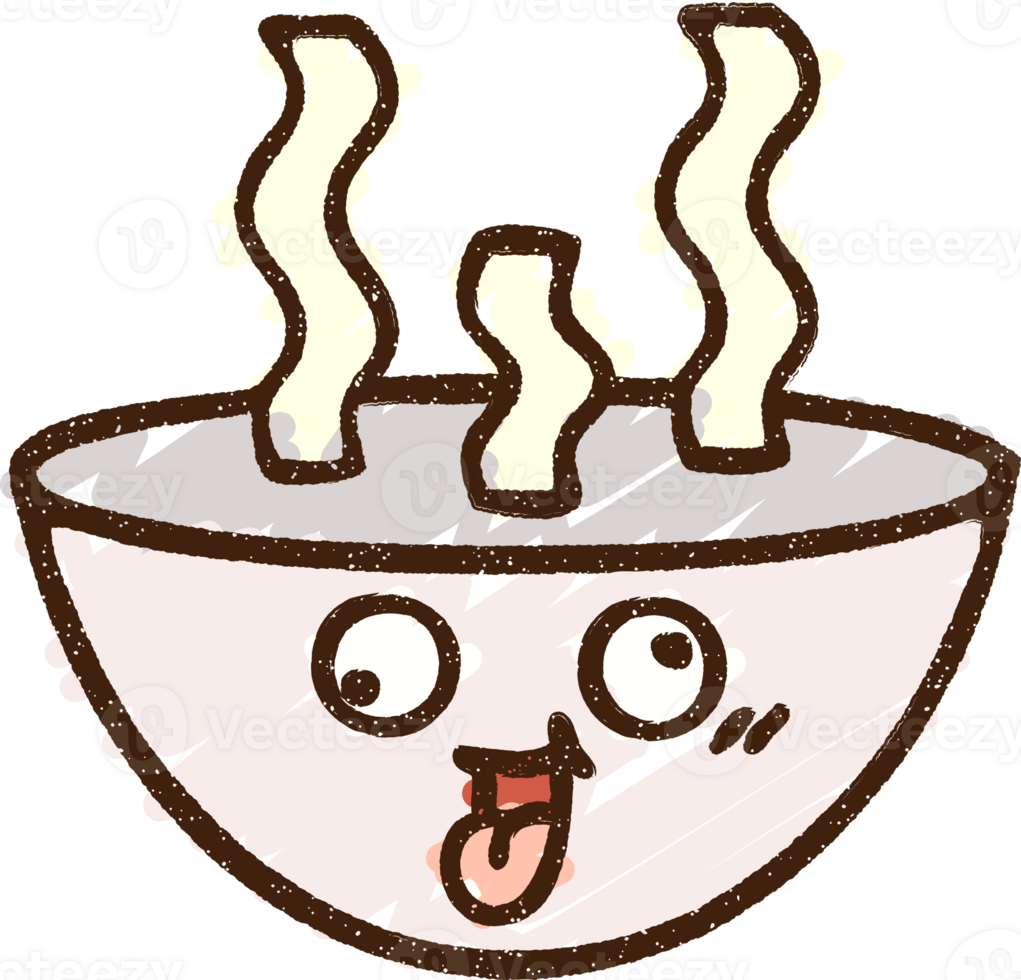Noodle Bowl Chalk Drawing png