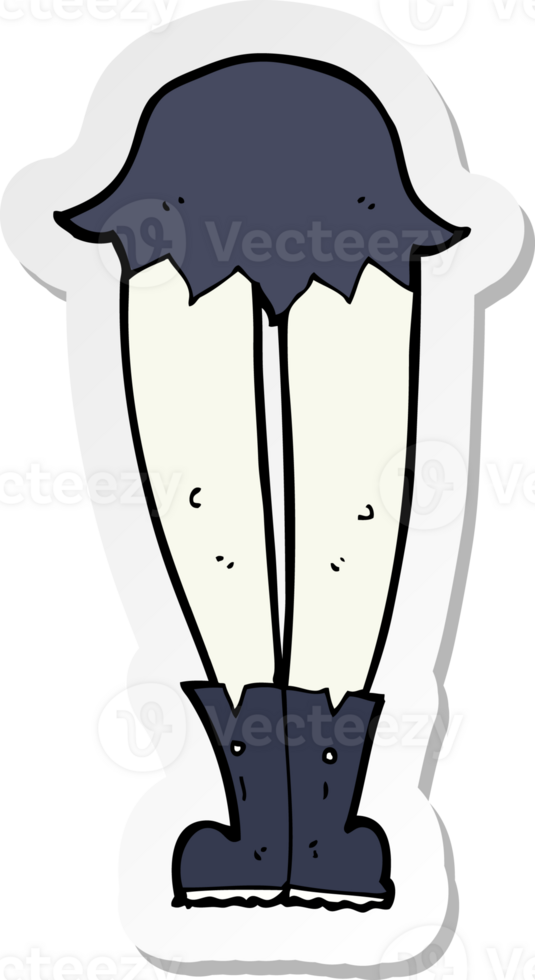 sticker of a cartoon vampire legs png