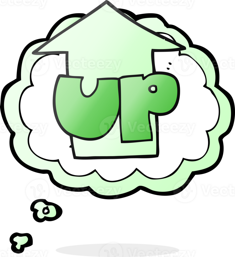 thought bubble cartoon up symbol png