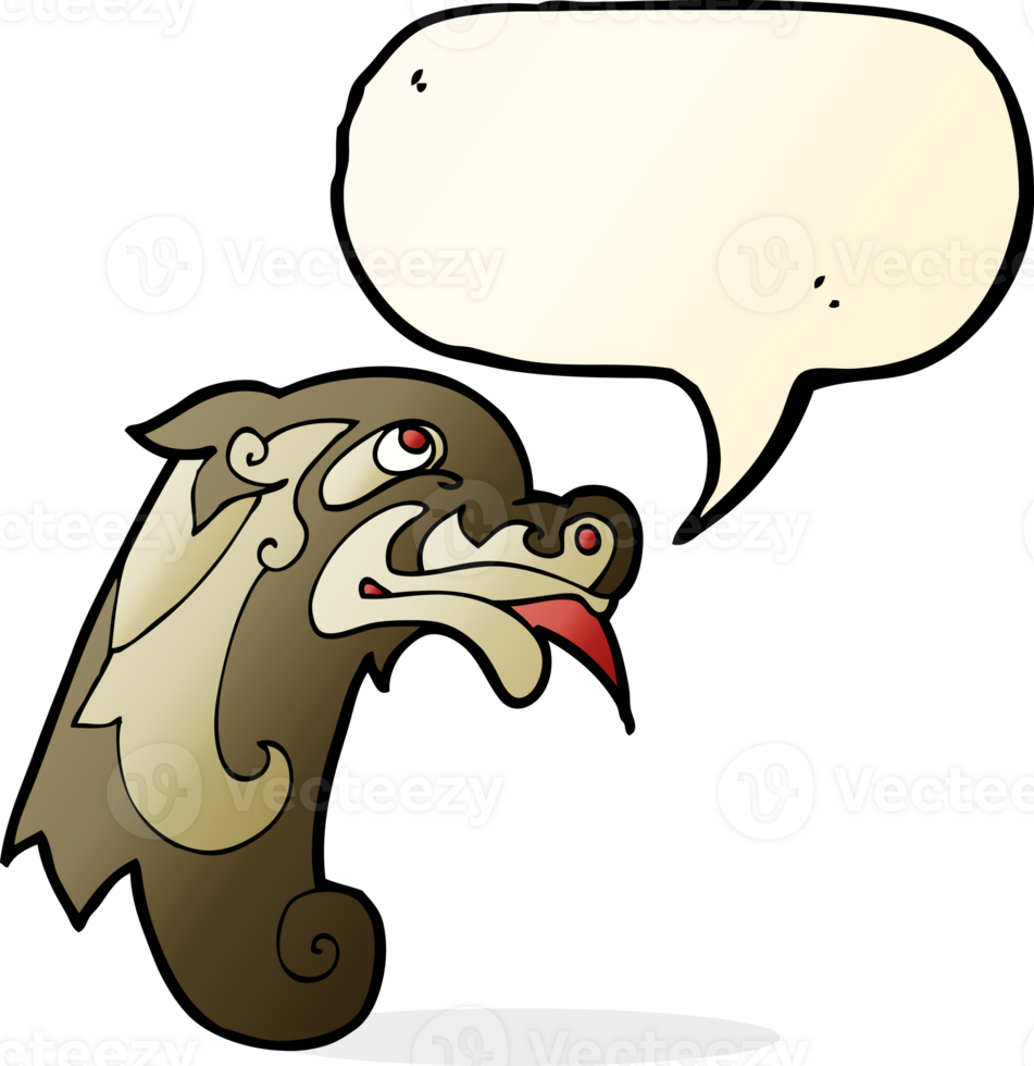 cartoon medieval carving with speech bubble png