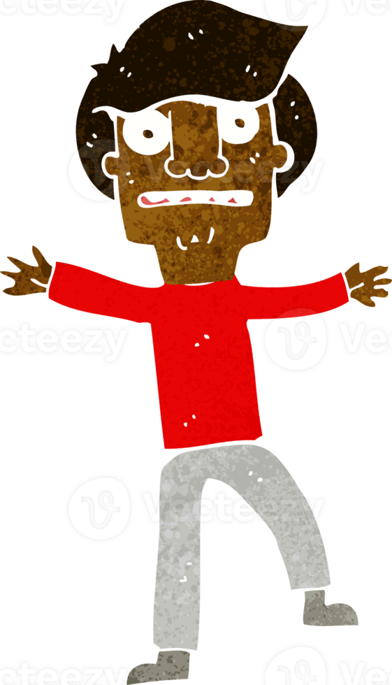 cartoon boy panicking png